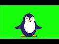 Blue penguin animation  green screen  elements  free download