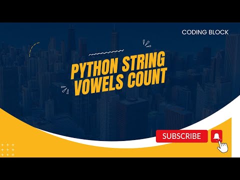 Python String Vowels Count