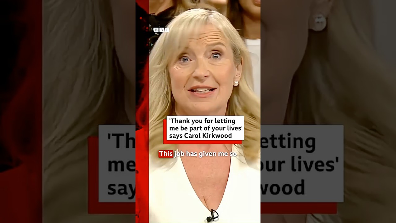 Carol Kirkwood says goodbye as she leaves BBC Breakfast. #TV #Weather #BBCNews