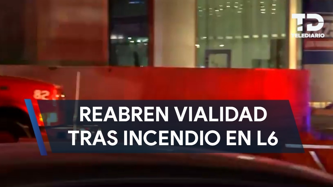 Reabren vialidad en la avenida Miguel Alemán tras incendio registrado en obras del L6 del metro