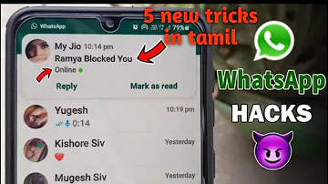 top 5 secret in whatsapp tricks in tips in tamil😉😉😉