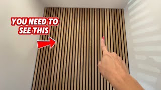 Wood Slat Panels = Instant Wall Upgrade! 🔥 #walldecor #walldesign #moderndesign #commissionsearned