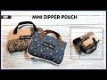DIY Make a zipper pouch using winter clothes you don&#39;t wear [Tendersmile Handmade]