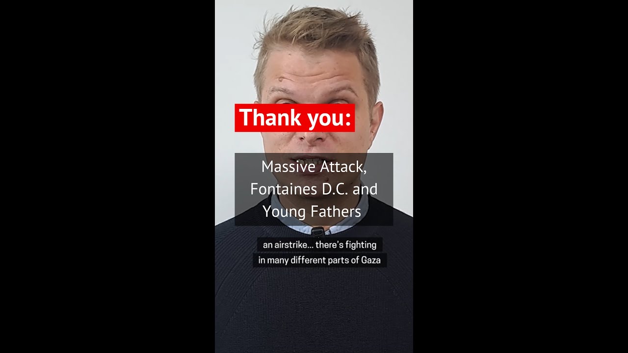 Thank you Massive Attack, Fontaines D.C. and Young Fathers #Shorts