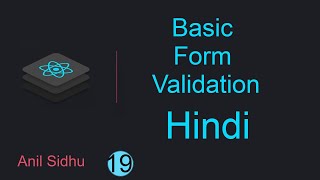 React tutorial in Hindi #19 Basic Form validation