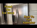 How To Put LG Ice Maker In Diagnostic Mode And Replace Ice Maker