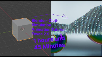 Blender- Cloth Simulation Animation Tutorial Eevee 2.9
