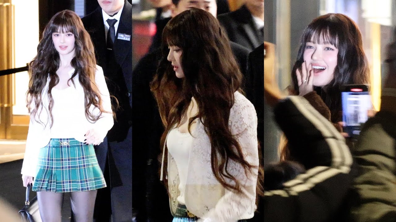 뉴진스 다니엘(NewJeans Danielle) 셀린느 청담 스토어 오픈 기념 행사 출퇴근길 (CELINE) | 241128