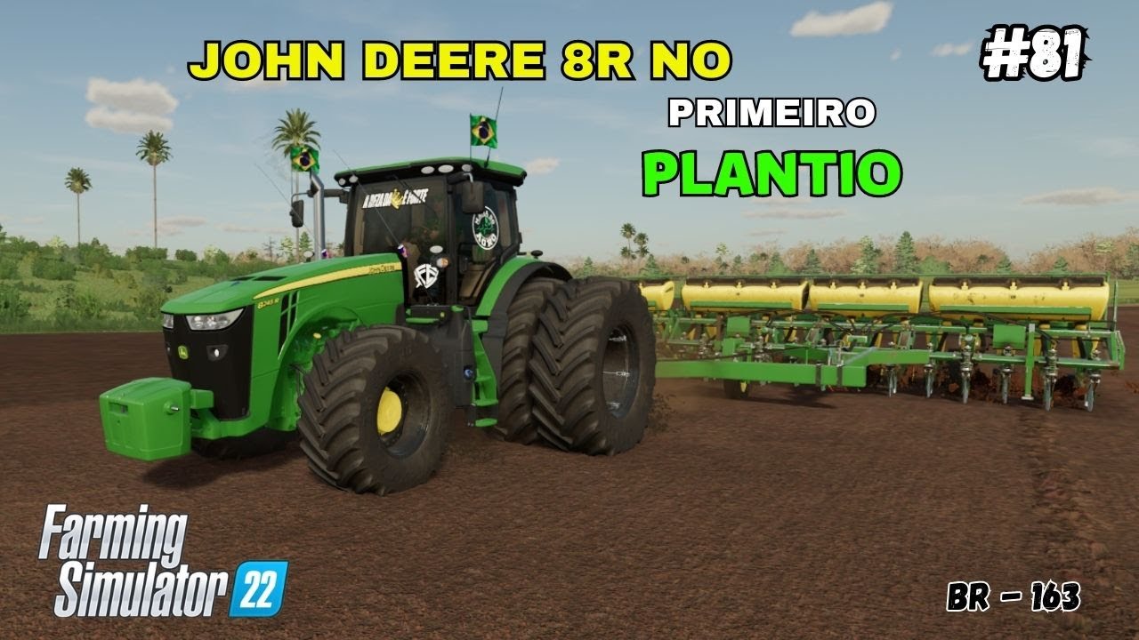 Farming Simulator 22  Testando o novo trator john deere 8r 