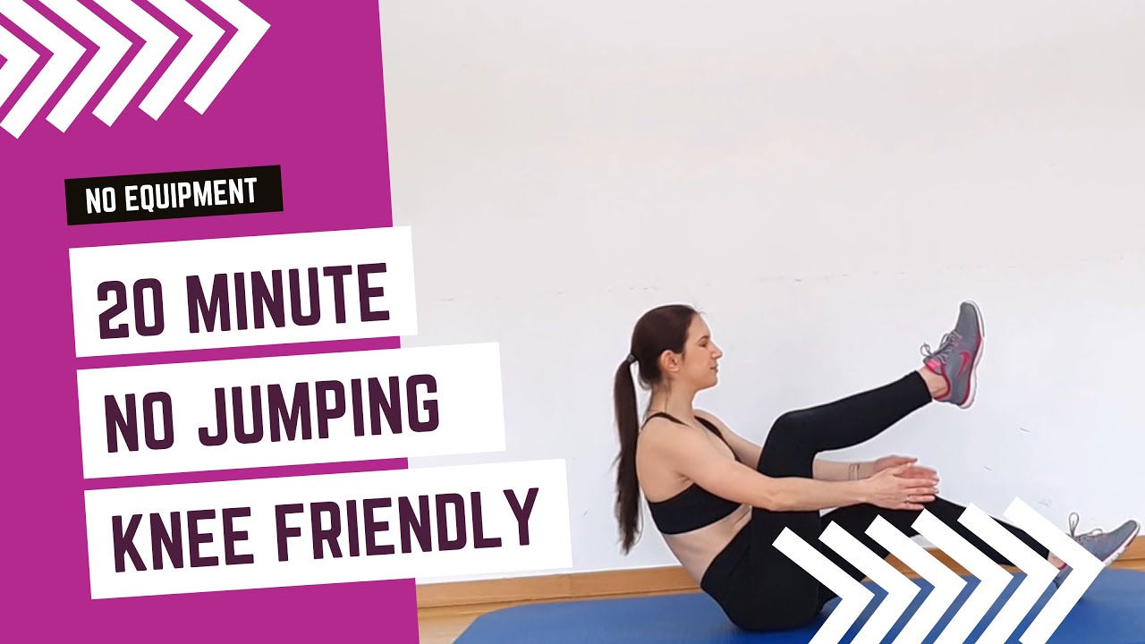 20 MIN LOW IMPACT Knee Friendly Workout - No Equipment - No Jumping ...