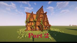 Minecraft Medieval Gothic House Tutorial Part 2