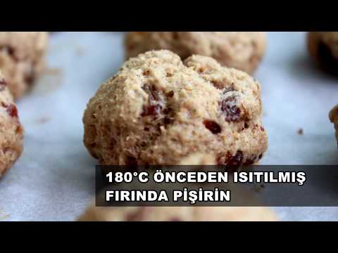 ŞEKERSİZ DİYET KURABİYE (KURU MEYVELİ) ÇOK LEZZETLİ