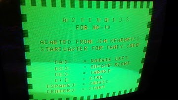 Asteroids with snow.