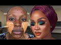 Must Watch 😱✂️ Viral 👆😳 Makeup &amp; Gele Transformation | Makeup Tutorial ✂️💉🔥