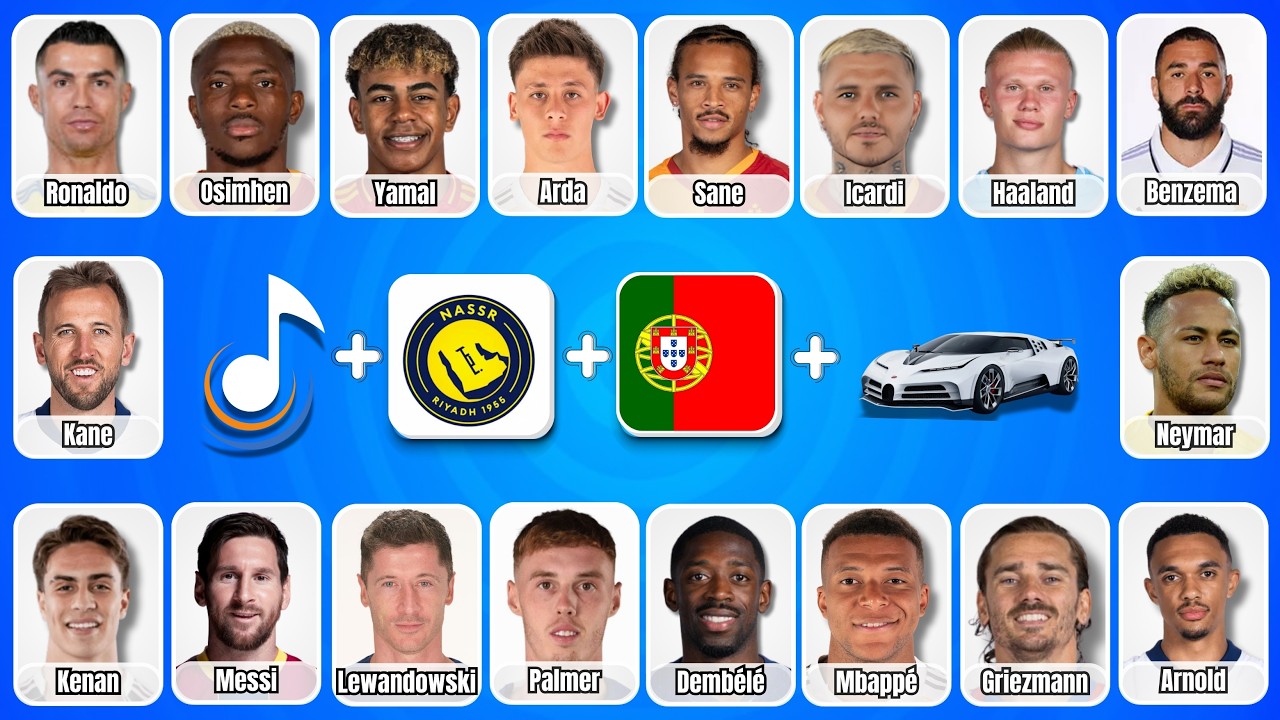 🚗⚽ FUTBOLCUYU TAHMİN ET! ŞARKI + TAKIM + MİLLİ TAKIM + ARABA