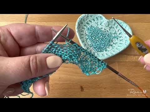 Yarn, crochet hook, small loom help to 'lace it up' – Cross