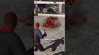 DOĞRUMU ? İNSAN VS POLİS: BEDENİ YAKARSAK NE OLUYOR? 🔥👮#SHORTS #gtavshorts #gta5shorts