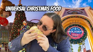Eating all of the Christmas Food at Universal Orlando