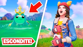 ESCÓNDETE O *MEME* en FORTNITE 😂😂 (divertido)