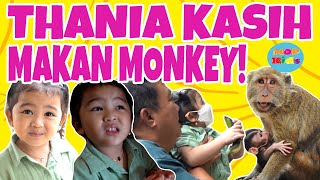 BERANI‼️ THALIA THANIA KASIH MAKAN DOGGY DAN MONKEY ‼️ | MOP KIDS