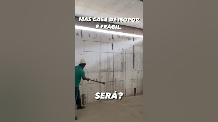 Casa de Isopor / EPS é frágil?
