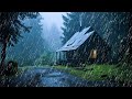 在暴风雨之夜，在大雨、强风和雷声的自然声音中立即入睡 - Rain sounds for sleeping