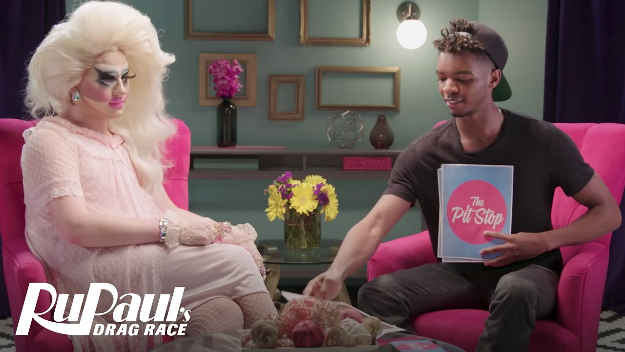 The Pit Stop S8 E2 | Kingsley & Trixie Mattel | RuPaul's Drag Race ...