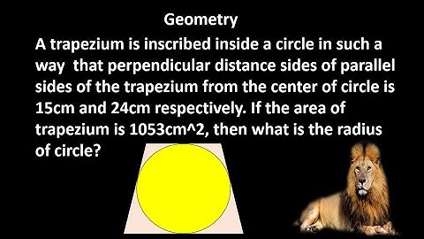 Trapezium | inscribed trapezoid |#class10maths #competitiveexams