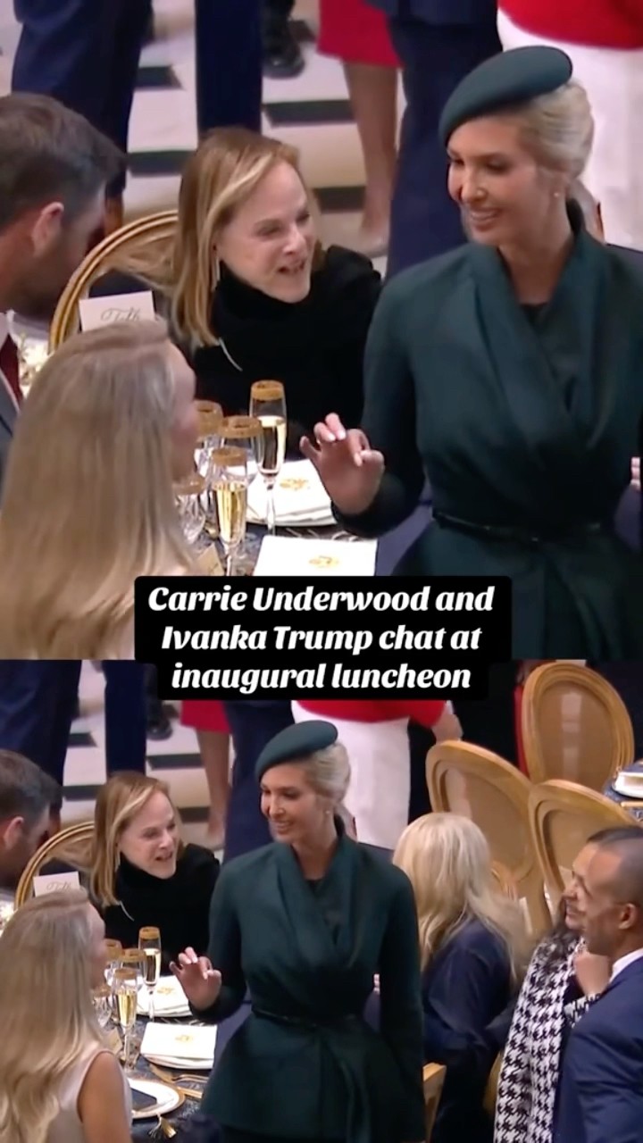Carrie Underwood and Ivanka Trump speak at inaugural luncheon #shorts