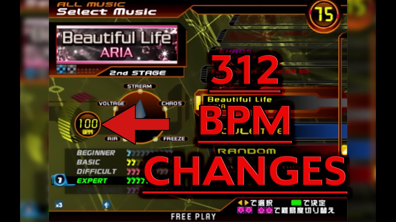 The 10 DDR Songs With the Most BPM Changes