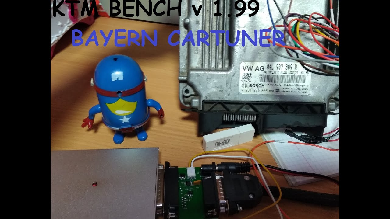 KTM BENCH  v 1 99  запуск программы и проверка EDC17C74