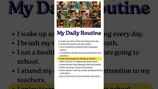 My Daily Routine | Improve Your English Daily | Speaking & Writing Practice for Beginners |