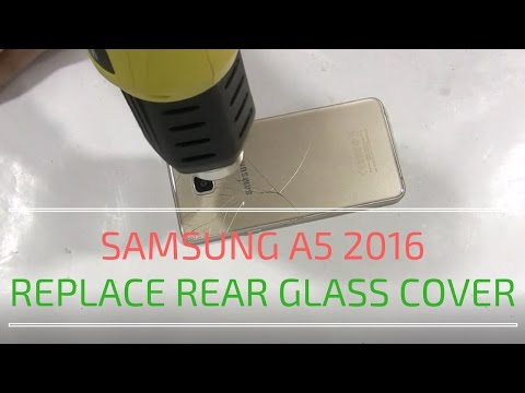 SAMSUNG A5 A510f - How to replace Battery glass cover - CrocFIX DIY