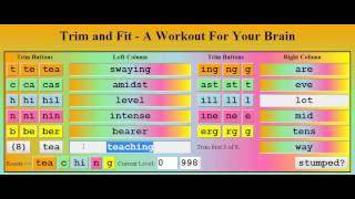 Trim and Fit Word Puzzle Game Video Tutorial screenshot 5