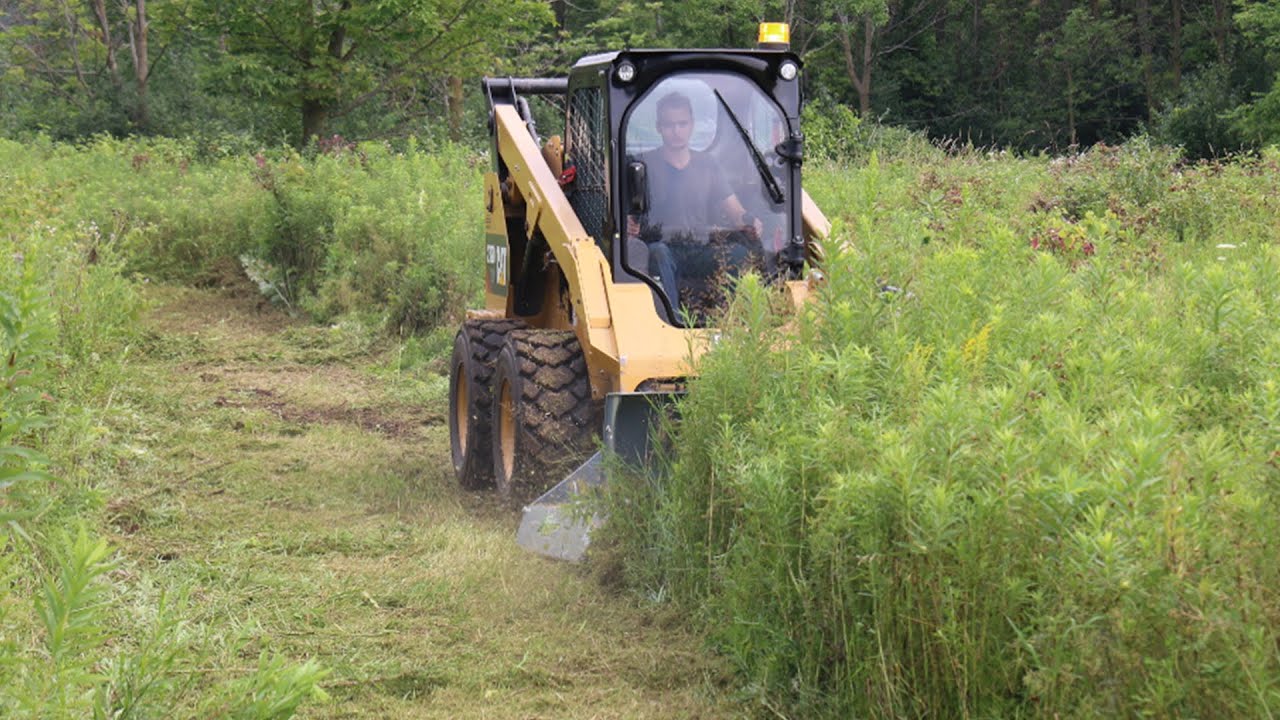 Baumalight CF572 Rotary Brush Cutter for Skidsteers - YouTube