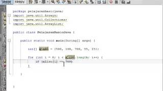 Basic Java 21 pelajaran Arrays contains() indexOf()