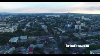 Крым Симферополь центральная часть города 2015 с высоты птичьего полета