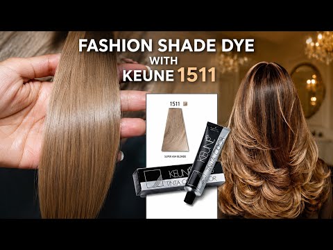 Fashion Shade Hair Color Transformation ✨ Keune 1511 Super Ash Blonde to Beautiful Brown Hair