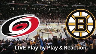 Carolina Hurricanes vs. Boston Bruins LIVE Play by Play \& Reaction