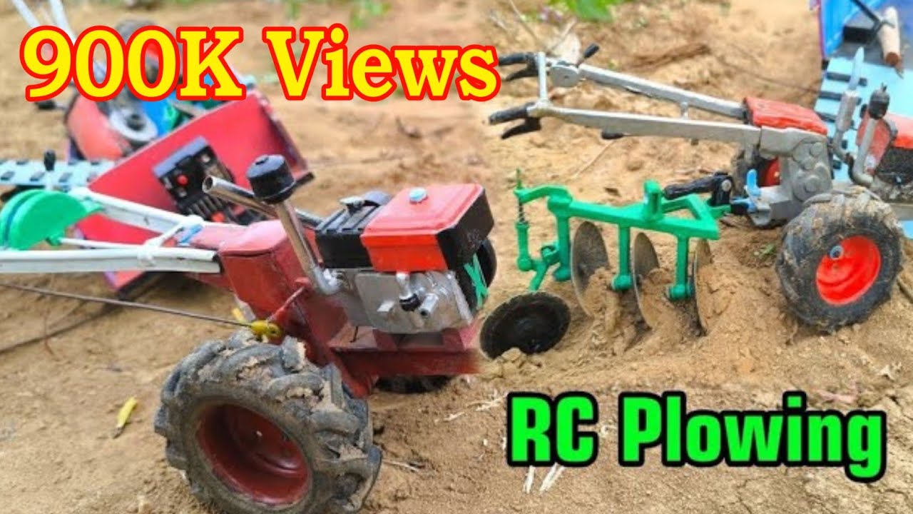 Powerful RC DIY Tractor Plowing a Real Rice Field! 🌾🚜 | Mini DIY Tractor