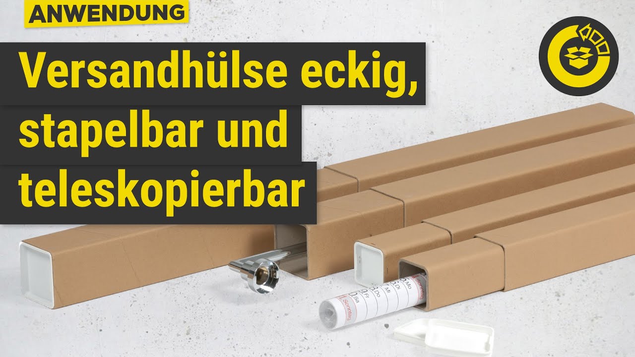 Versandhülse eckig teleskopierbar | TransPack-Krumbach