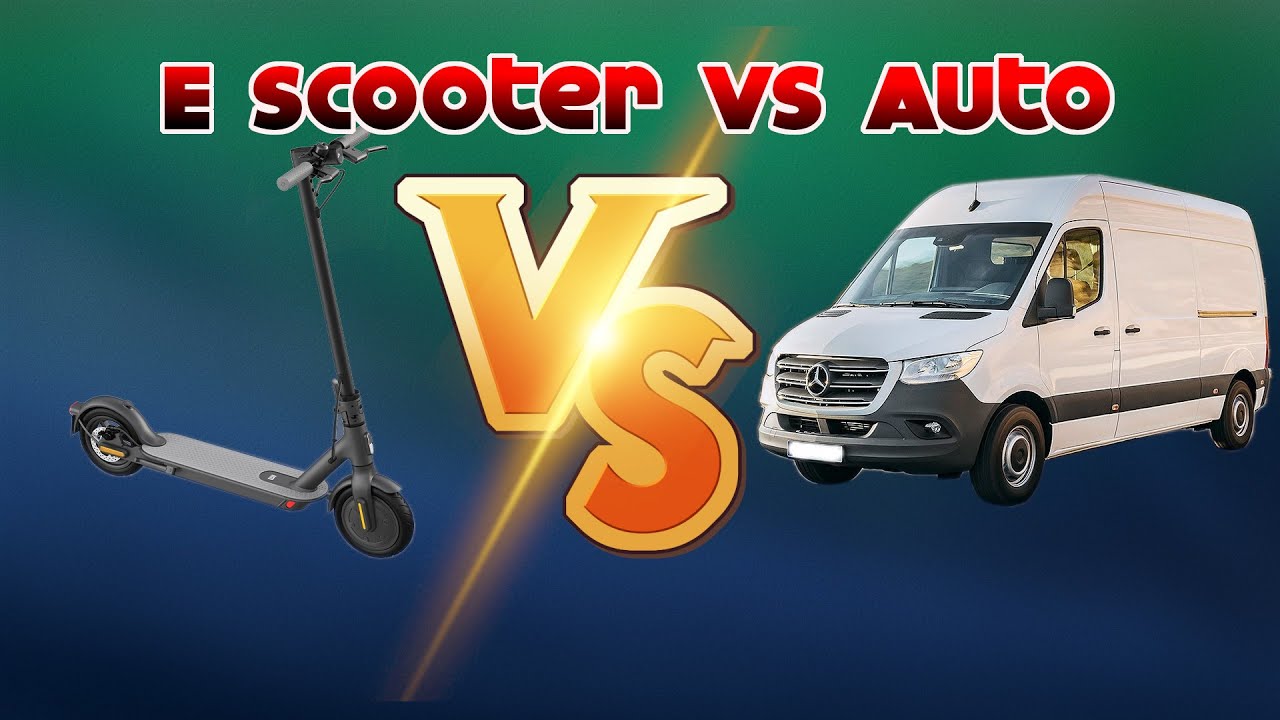 E Scooter Vs Auto Xiaomi 1s Vs Mercedes Sprinter YouTube