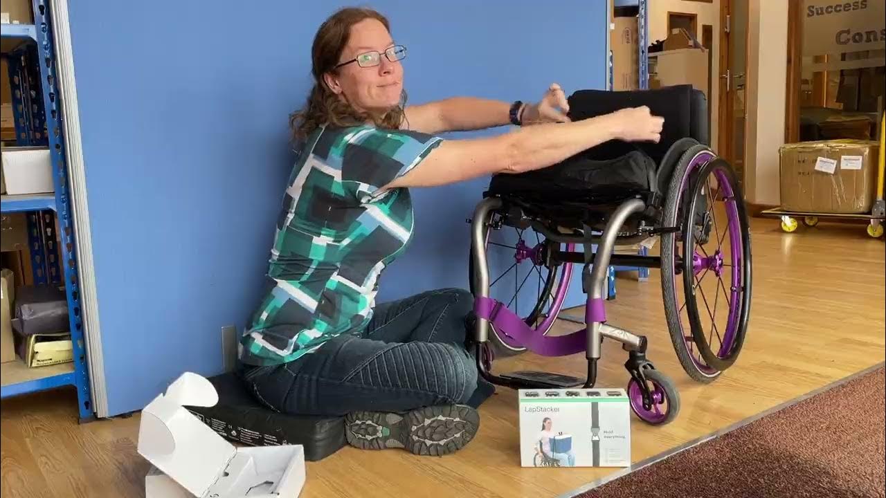 How to- fit the LapStacker Flex to your wheelchair - YouTube