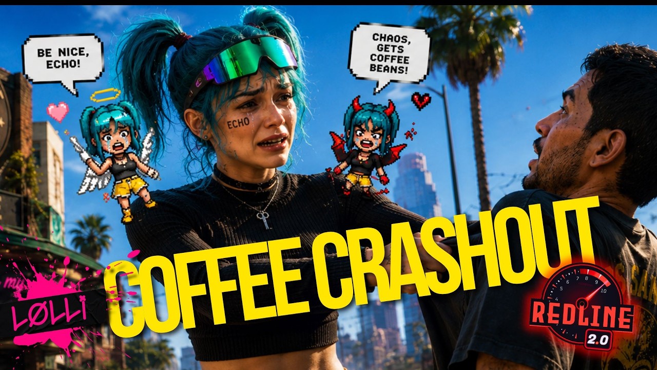 Echo Echo's Coffee Crash Out? Blue Haired Criminal in Redline RP | GTAV RP