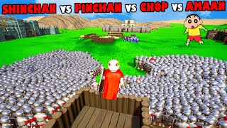 Biggest Battle Of Chop Vs Pinchan Vs Shinchan Vs Amaan-T In Shieldwall Amaan-T