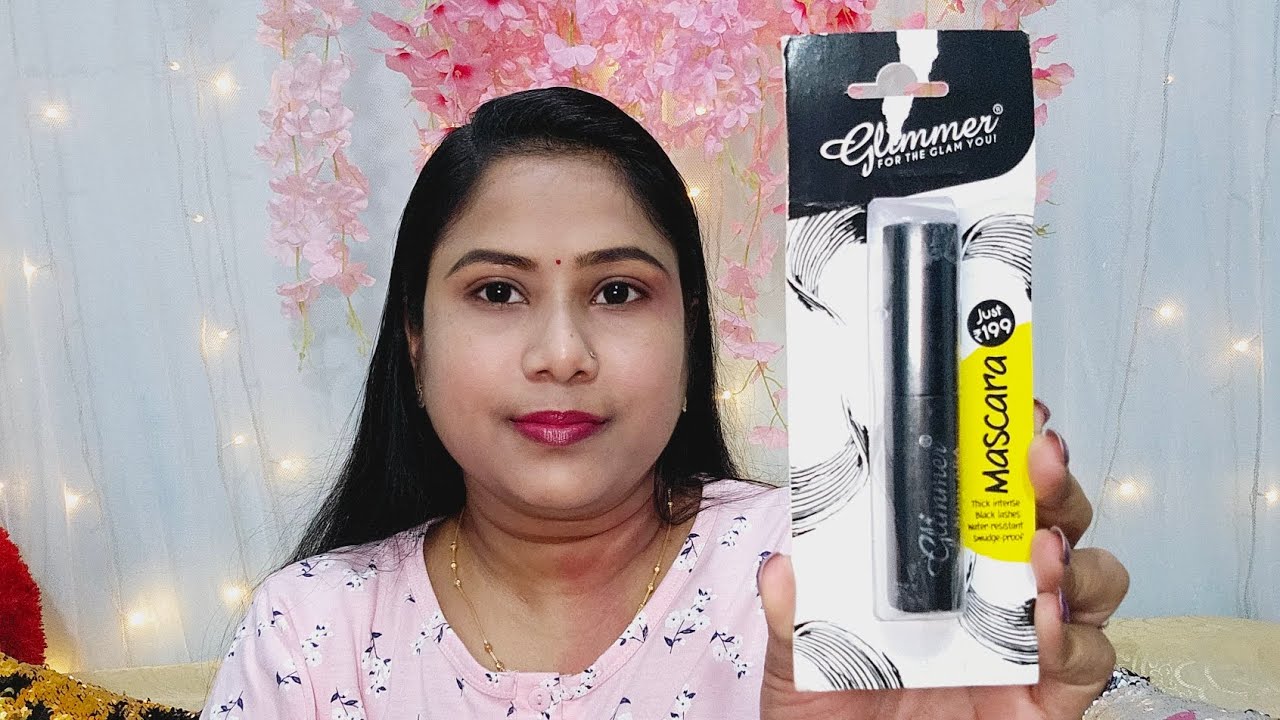 Glimmer Mascara Review & Demo ll Daily Use Mascara ll Affordable Mascara ll Aditi's Mom YouTube
