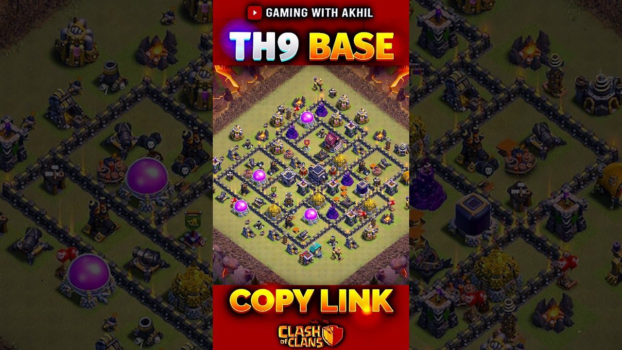 🔥 NEW TH9 War Base 2025! Stop 3 Stars in Clan Wars!