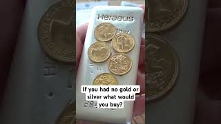 If you had no gold or silver what would you buy?