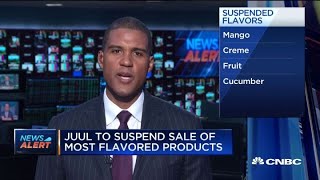 Juul to suspend sale of most flavored products