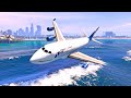 Airplane Crash Into The Sea During Emergency Landing | Grand Theft Auto V ||